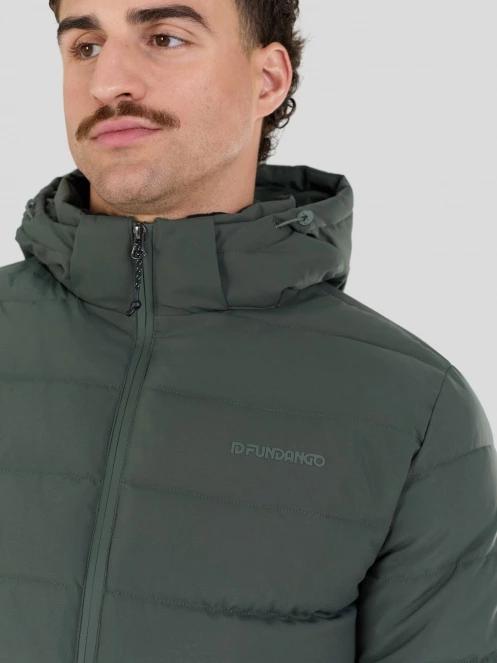 Fundango Hubble Padded Jacket męski pikowana kurtka przejściowa czarny 8