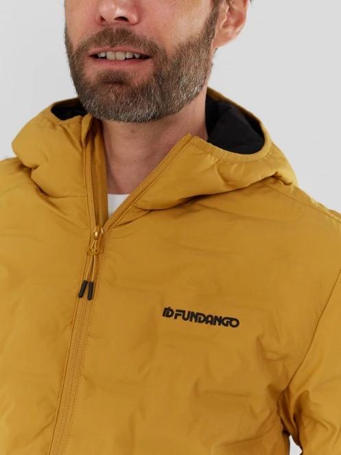 Fundango Smoke Eco Hooded Jacket męski kurtka na wycieczki żółty 6