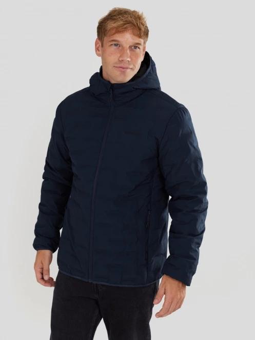 Fundango Smoke Eco Hooded Jacket męski kurtka na wycieczki ciemnoniebieski 2