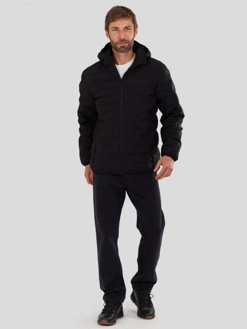 Fundango Smoke Eco Hooded Jacket męski kurtka na wycieczki czarny 4