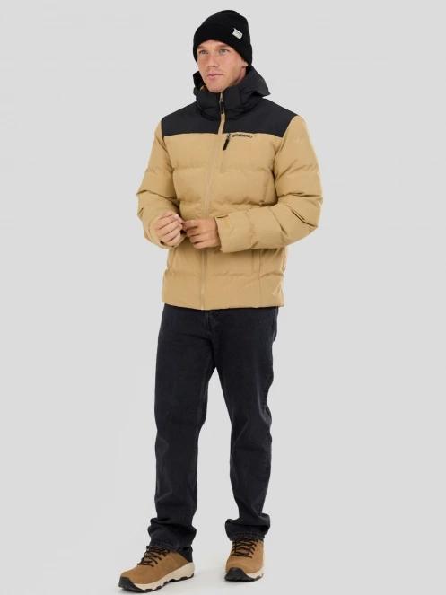 Fundango Passat II Padded Jacket męski pikowana kurtka zimowa żółty 4