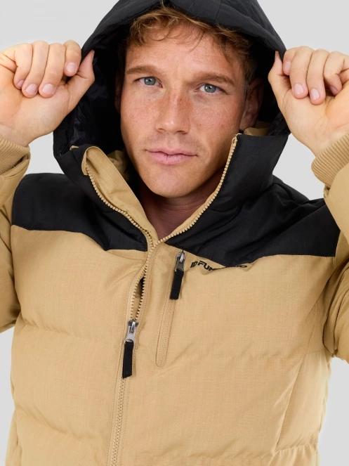 Fundango Passat II Padded Jacket męski pikowana kurtka zimowa żółty 6