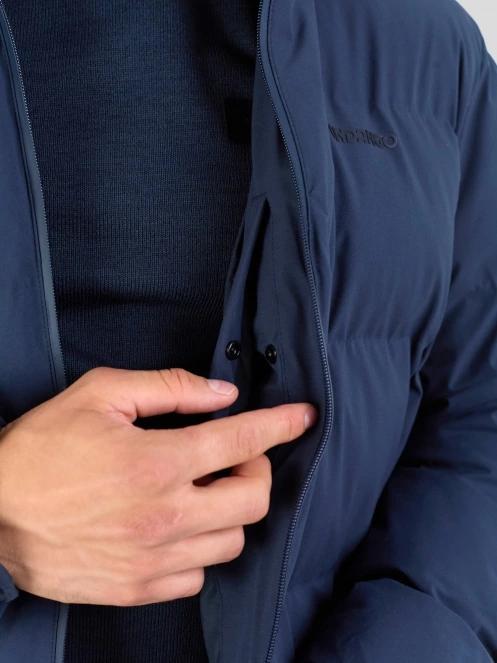 Fundango Newport Puffer Jacket męski pikowana kurtka zimowa ciemnoniebieski 7
