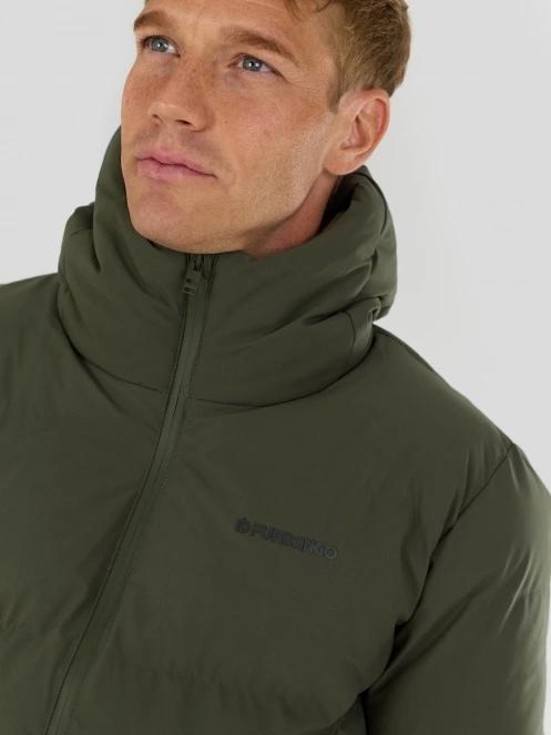 Fundango Newport Puffer Jacket męski pikowana kurtka zimowa oliwka 5