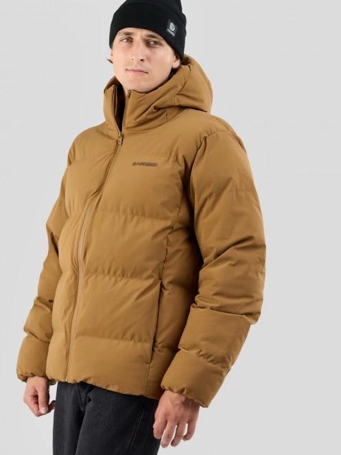 Fundango Newport Puffer Jacket męski pikowana kurtka zimowa brąz 2