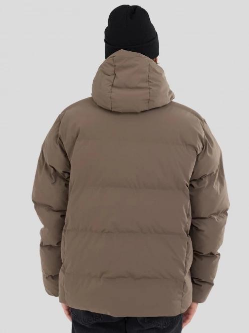 Fundango Newport Puffer Jacket męski pikowana kurtka zimowa brąz 3