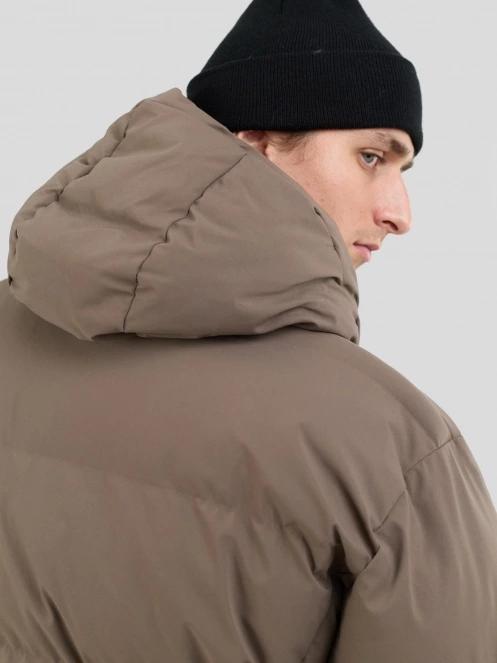 Fundango Newport Puffer Jacket męski pikowana kurtka zimowa brąz 7