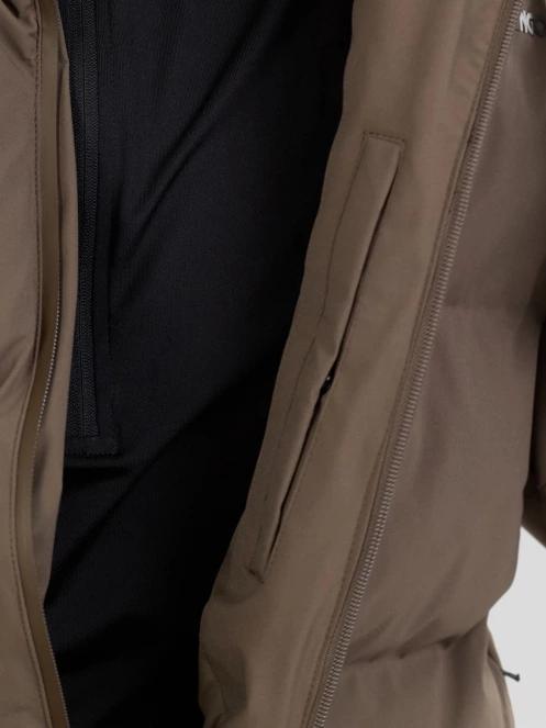 Fundango Newport Puffer Jacket męski pikowana kurtka zimowa brąz 8