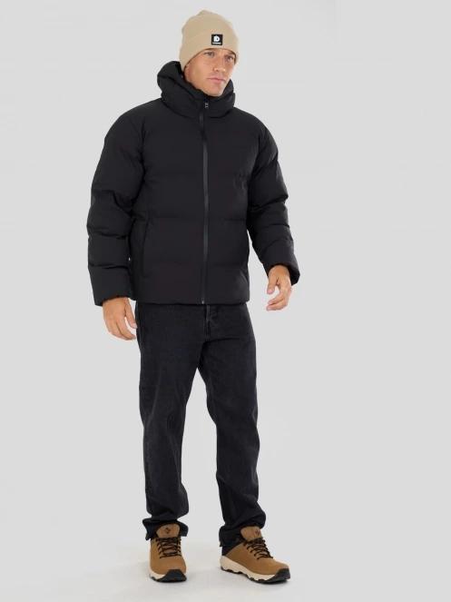 Fundango Newport Puffer Jacket męski pikowana kurtka zimowa czarny 4