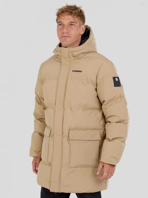 Fundango Nordvik Parka Jacket męski pikowana kurtka zimowa żółty 2