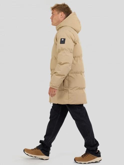 Fundango Nordvik Parka Jacket męski pikowana kurtka zimowa żółty 4