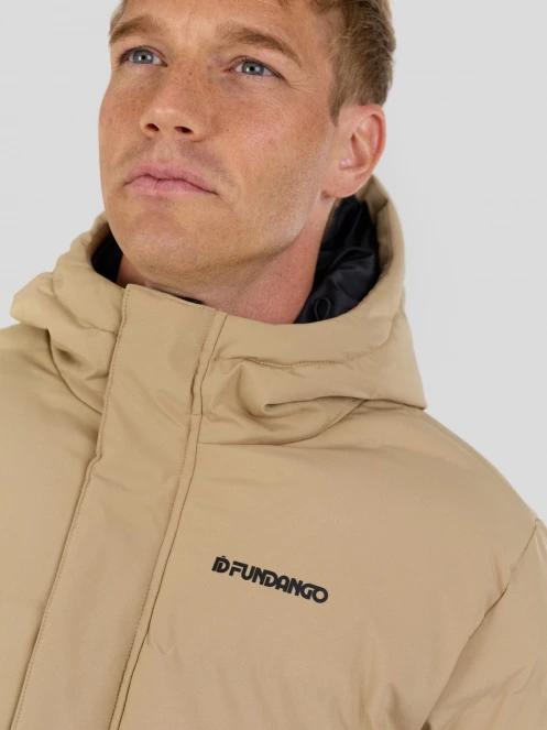 Fundango Nordvik Parka Jacket męski pikowana kurtka zimowa żółty 5