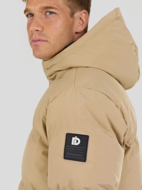 Fundango Nordvik Parka Jacket męski pikowana kurtka zimowa żółty 6