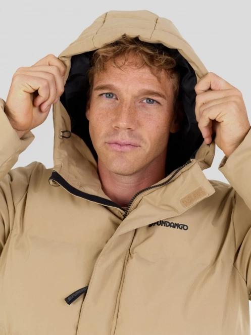 Fundango Nordvik Parka Jacket męski pikowana kurtka zimowa żółty 7