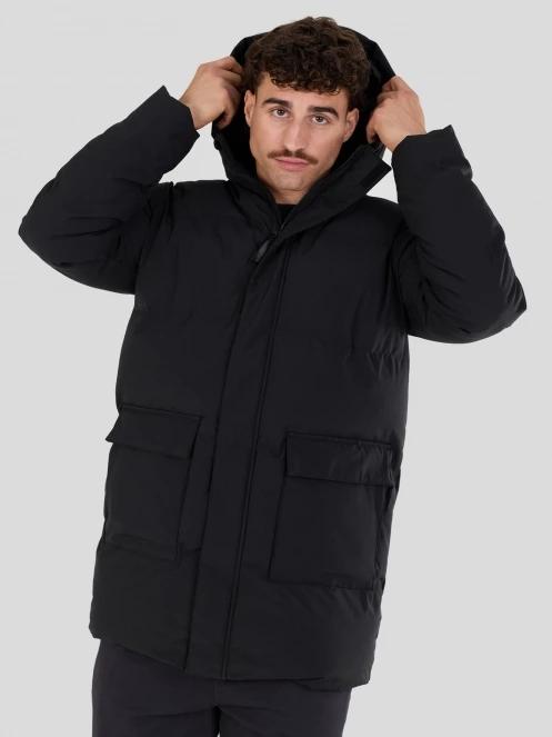 Fundango Nordvik Parka Jacket męski pikowana kurtka zimowa czarny 2