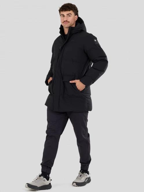 Fundango Nordvik Parka Jacket męski pikowana kurtka zimowa czarny 4