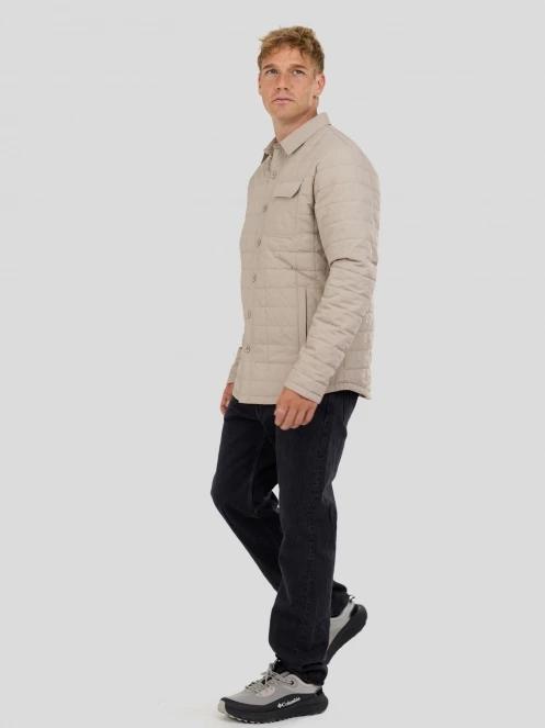 Fundango Grido Padded Shirt Jacket męski kurtka koszulowa piasek 4