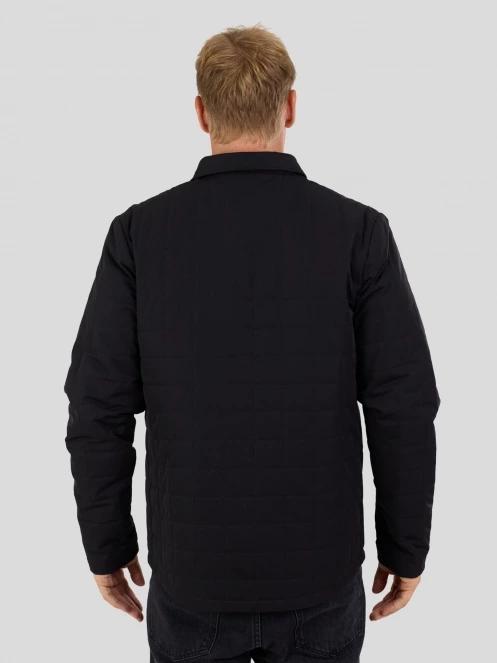 Fundango Grido Padded Shirt Jacket męski kurtka koszulowa czarny 3