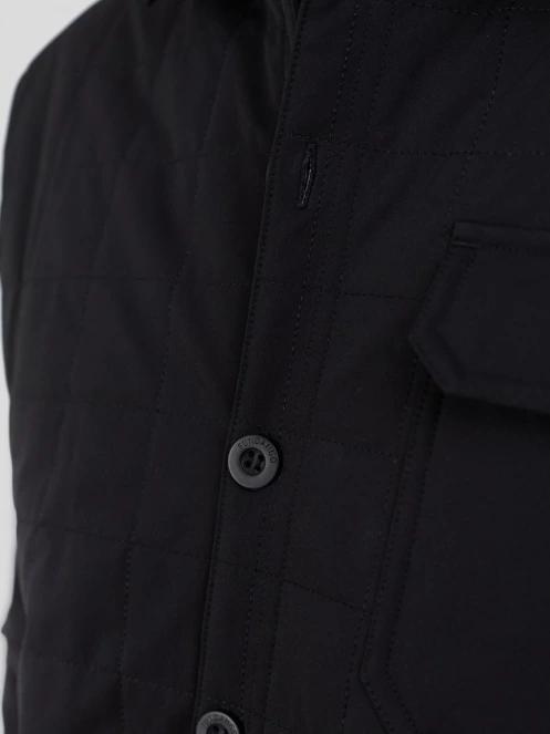 Fundango Grido Padded Shirt Jacket męski kurtka koszulowa czarny 5