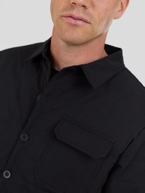 Fundango Grido Padded Shirt Jacket męski kurtka koszulowa czarny 6