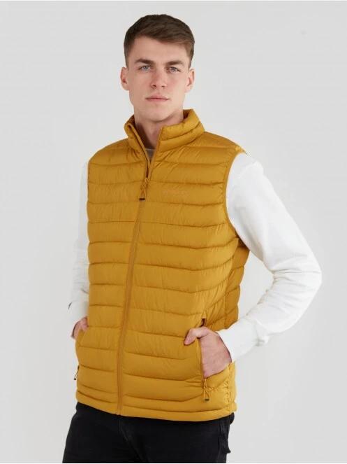 Fundango Hollow Padded Vest męski kamizelka żółty 2