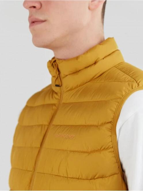 Fundango Hollow Padded Vest męski kamizelka żółty 5
