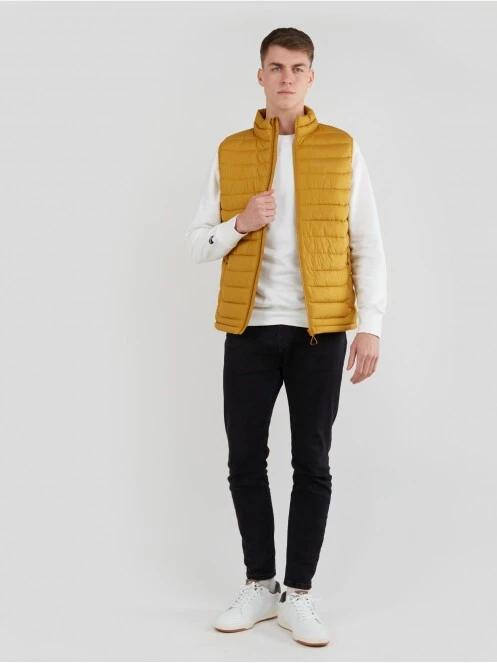 Fundango Hollow Padded Vest męski kamizelka żółty 6