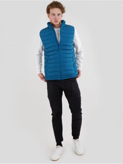 Fundango Hollow Padded Vest męski kamizelka zielony 4