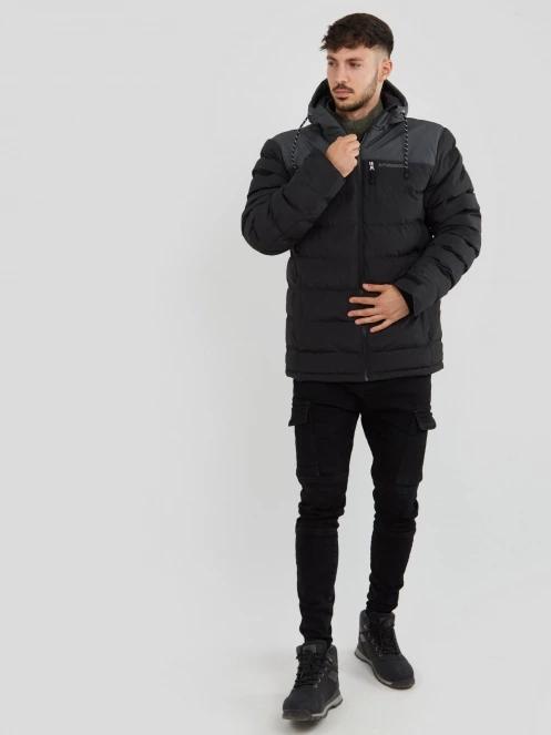 Fundango Passat Padded Jacket męski kurtka wyjściowa czarny 4