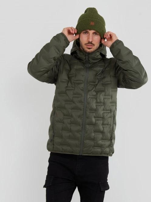 Fundango Smoke Hooded Jacket męski kurtka wyjściowa oliwka 5