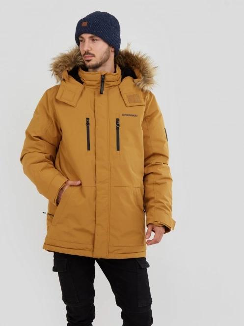 Fundango Spirit Parka Jacket męski kurtka zimowa brąz 2