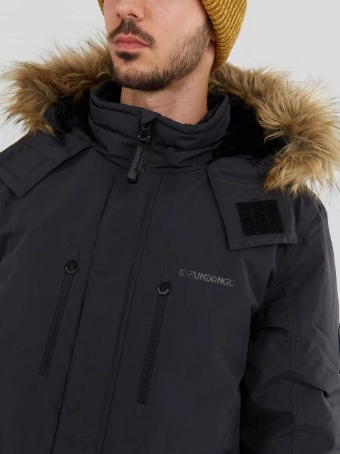 Fundango Spirit Parka Jacket męski kurtka zimowa czarny 6