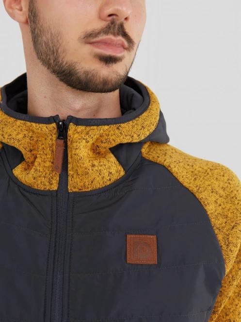 Fundango Obsidian Hybrid Jacket męski bluza z polaru brąz 6