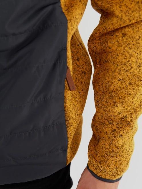Fundango Obsidian Hybrid Jacket męski bluza z polaru brąz 7