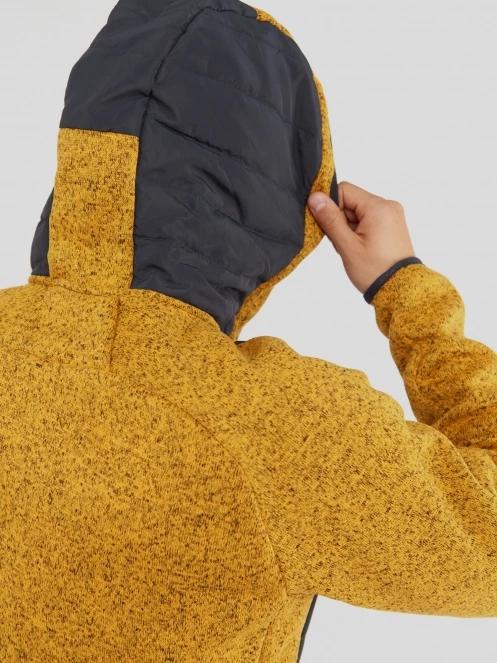 Fundango Obsidian Hybrid Jacket męski bluza z polaru brąz 8