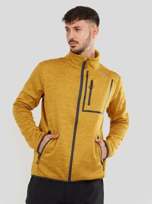 Fundango Jefferson Fleece Jacket męski bluza z polaru brąz 2