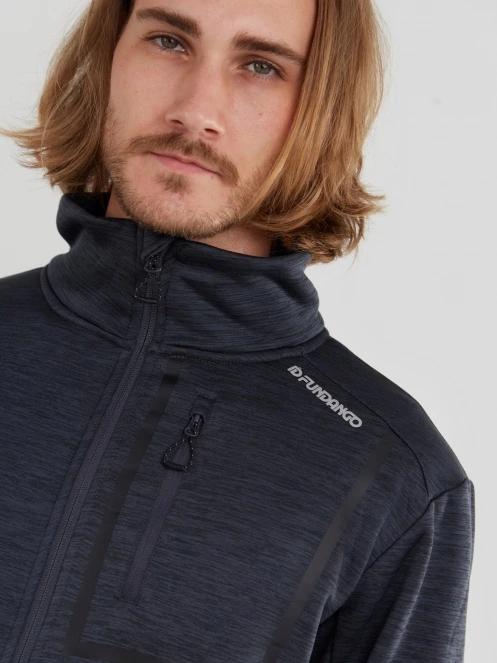 Fundango Jefferson Fleece Jacket męski bluza z polaru czarny 6