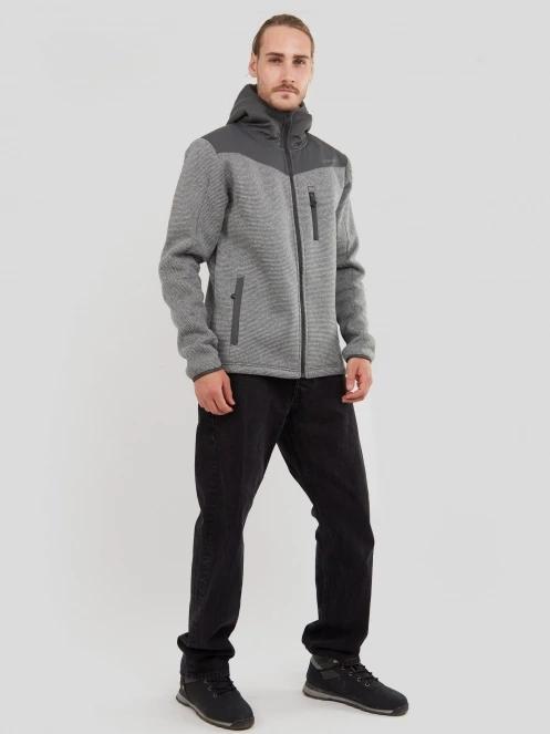 Fundango Ashford Insulated Fleece Jacket męski bluza z polaru szary 4