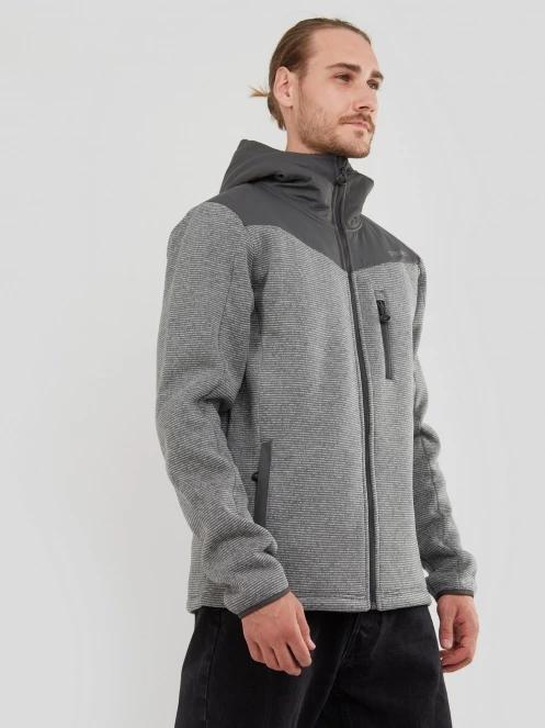Fundango Ashford Insulated Fleece Jacket męski bluza z polaru szary 5