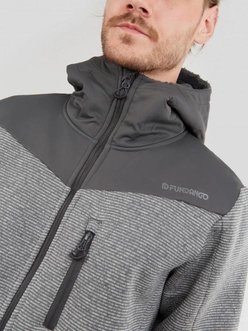 Fundango Ashford Insulated Fleece Jacket męski bluza z polaru szary 6