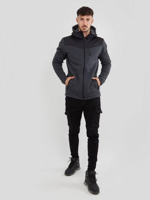 Fundango Ashford Insulated Fleece Jacket męski bluza z polaru czarny 4