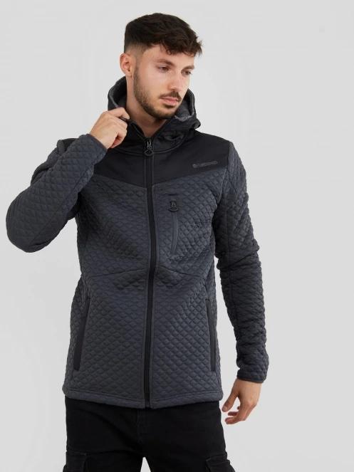 Fundango Ashford Insulated Fleece Jacket męski bluza z polaru czarny 5