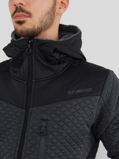 Fundango Ashford Insulated Fleece Jacket męski bluza z polaru czarny 6