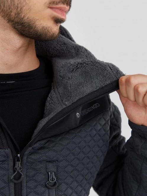 Fundango Ashford Insulated Fleece Jacket męski bluza z polaru czarny 7