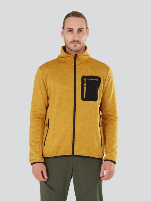 Fundango Jefferson Fleece Jacket męski bluza z polaru pomarańczowy 2