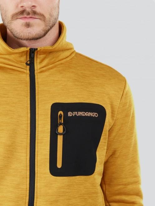 Fundango Jefferson Fleece Jacket męski bluza z polaru pomarańczowy 6