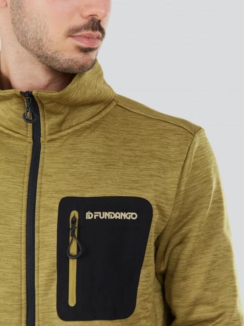 Fundango Jefferson Fleece Jacket męski bluza z polaru zielony 5