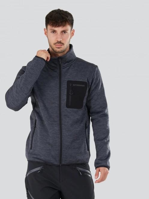 Fundango Jefferson Fleece Jacket męski bluza z polaru szary 5