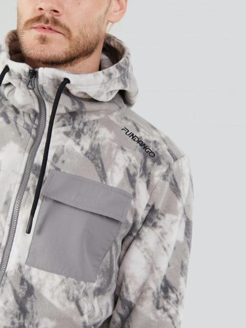 Fundango Nestor Fleece Jacket męski bluza z polaru szary 6