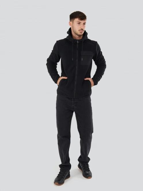 Fundango Nestor Fleece Jacket męski bluza z polaru czarny 4